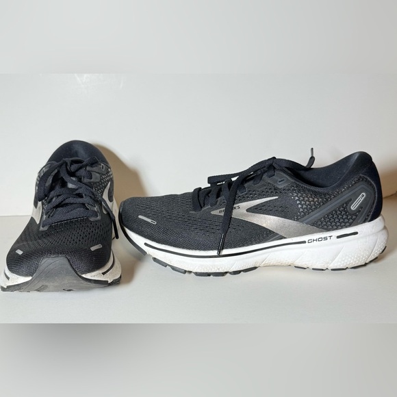 Brooks Woman's Black/White Ghost 14 Running Sneaker - Picture 1 of 9